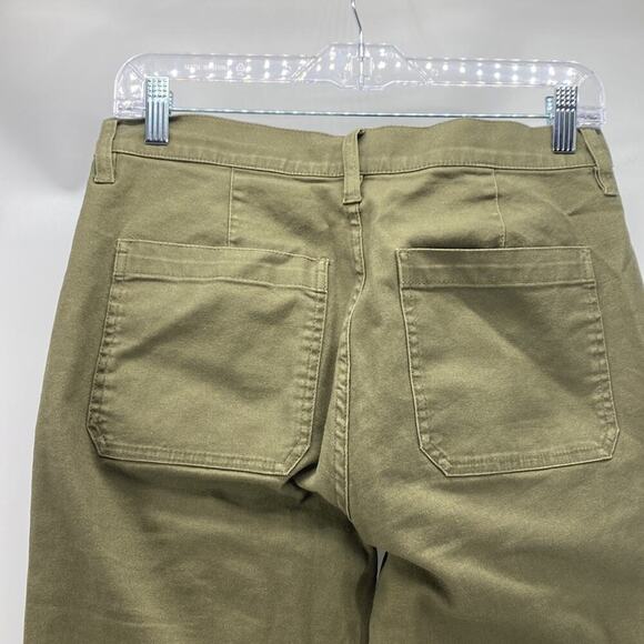 J. Crew Chino Olive Green high waisted ankle length business casual career ware - Picture 6 of 8